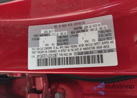 2018 Mazda Cx-3 Sport from USA, damaged, VIN JM1DKFB7XJ0312367